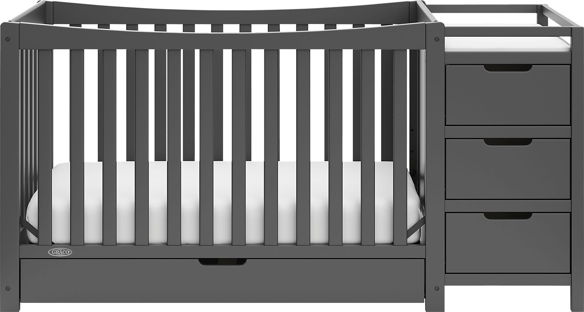 Kids Ithoria Gray Convertible Crib - Image 4