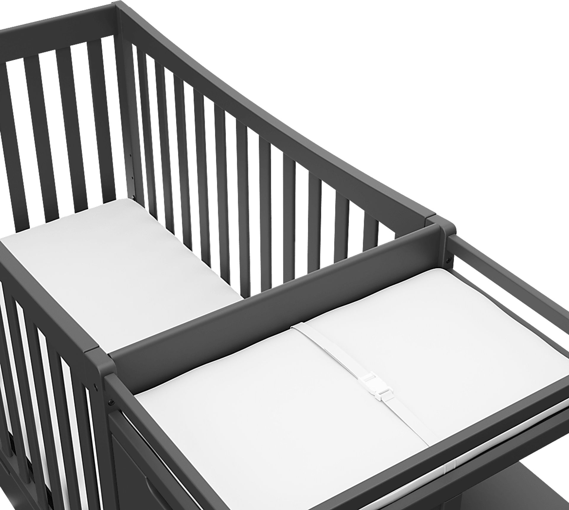 Kids Ithoria Gray Convertible Crib - Image 5