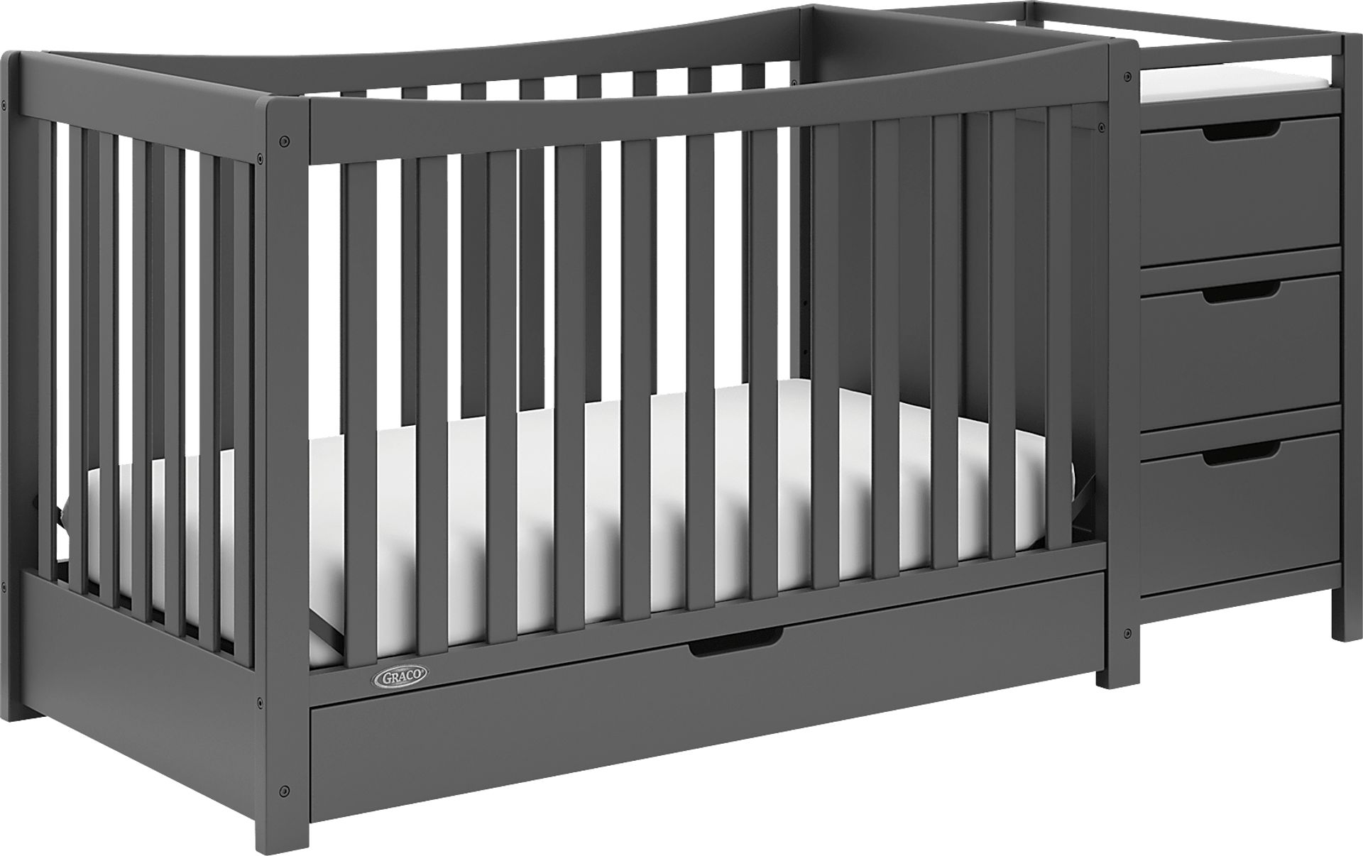 Kids Ithoria Gray Convertible Crib - Image 6