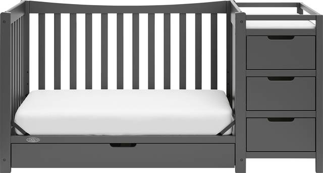 Kids Ithoria Gray Convertible Crib - Thumbnail - Image 7