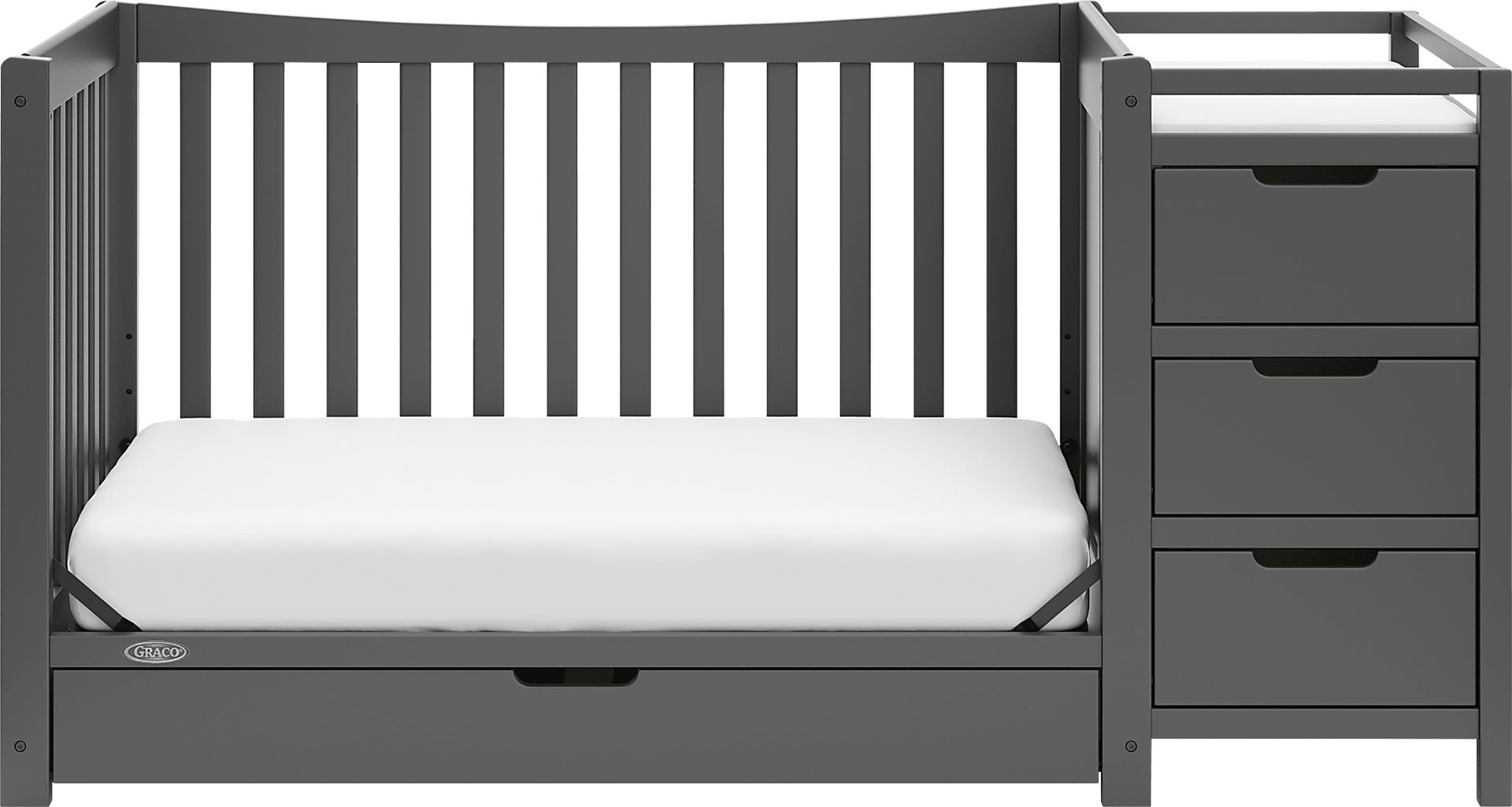 Kids Ithoria Gray Convertible Crib - Image 7