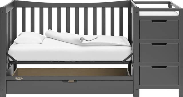 Kids Ithoria Gray Convertible Crib - Thumbnail - Image 8