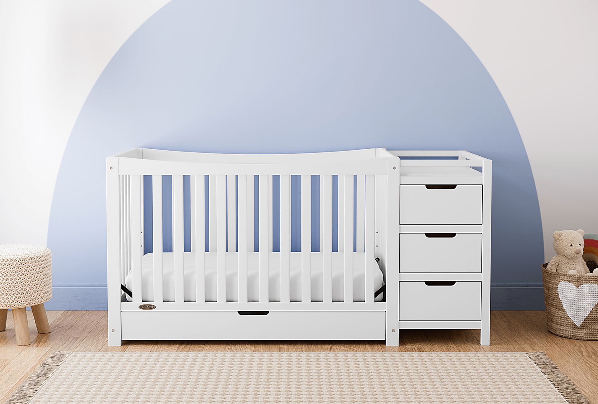 Kids Ithoria White Convertible Crib - Image 2