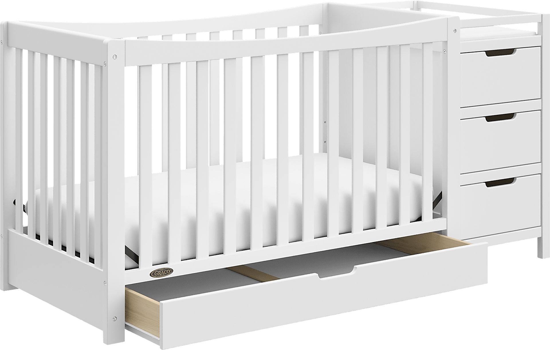 Kids Ithoria White Convertible Crib - Image 1