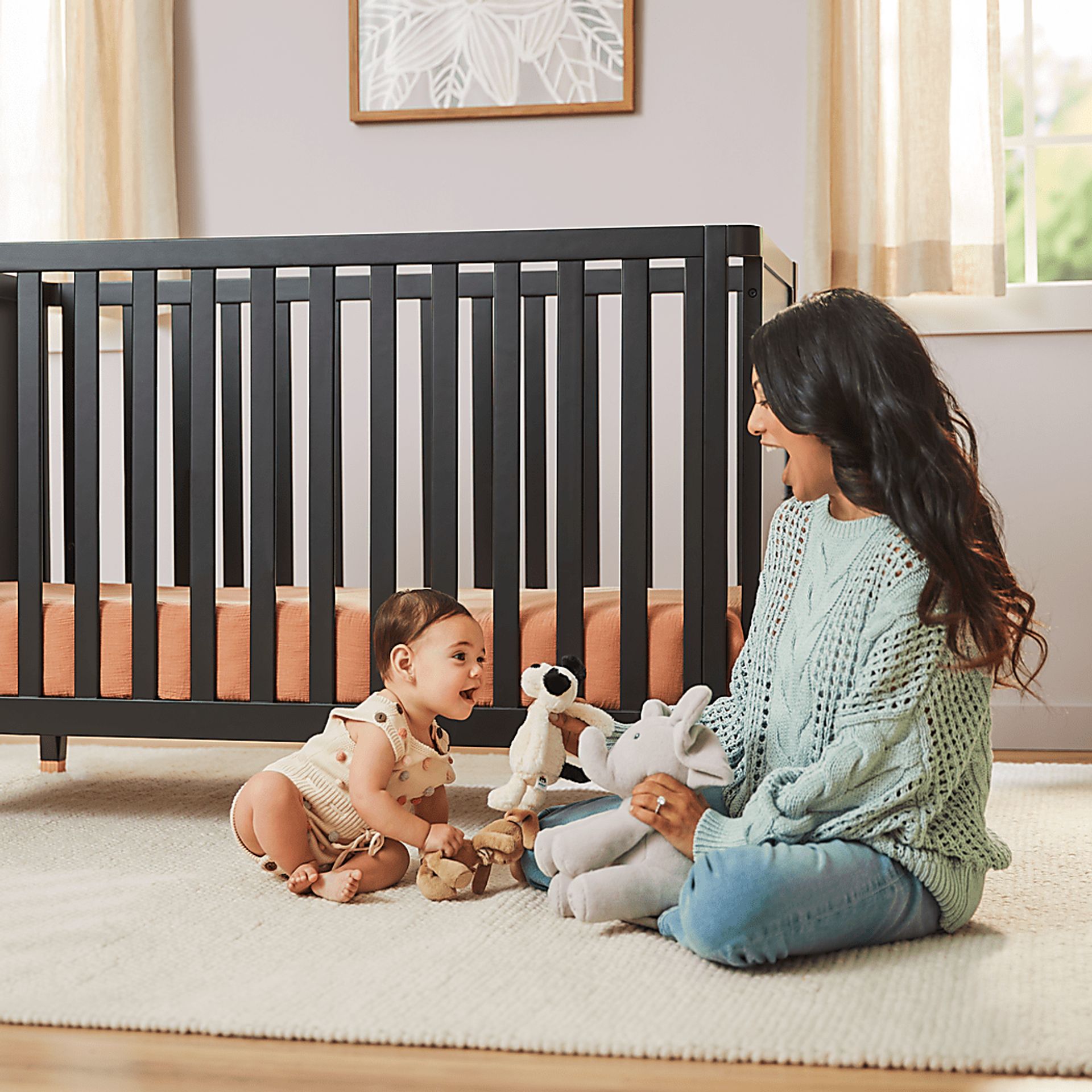 Kids Ivodu Black Convertible Crib - Image 5
