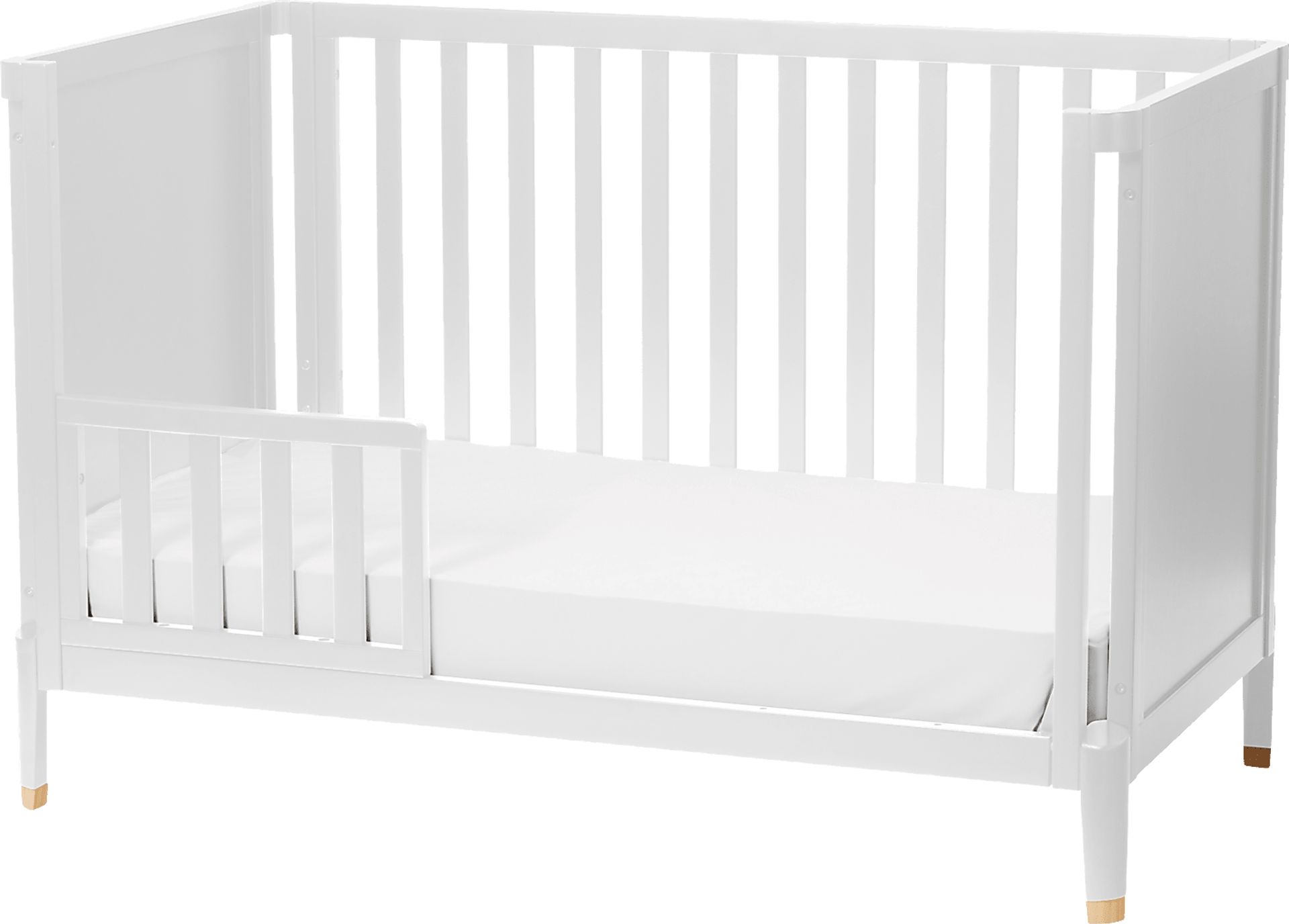 Kids Ivodu White Convertible Crib - Image 3