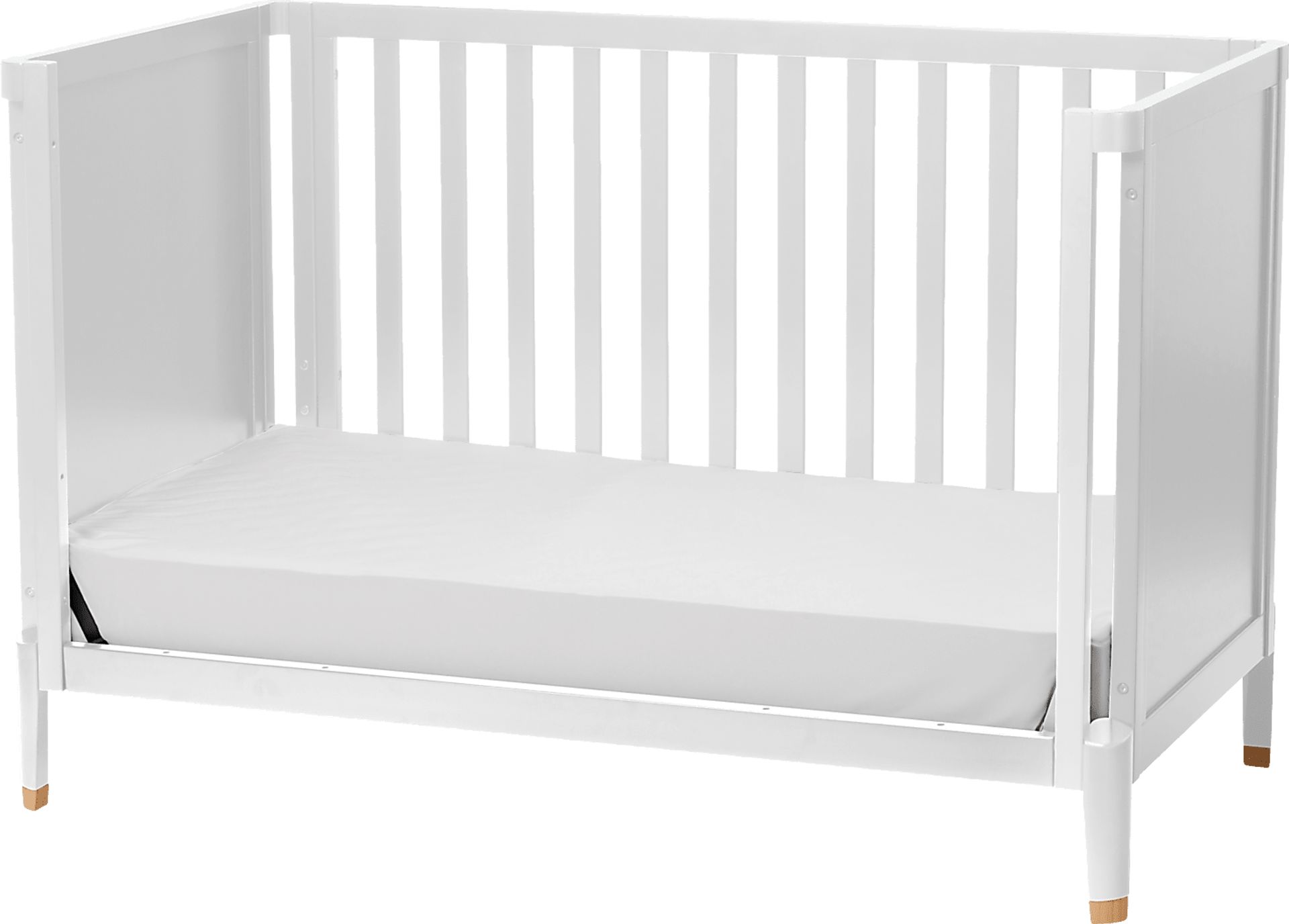 Kids Ivodu White Convertible Crib - Image 4