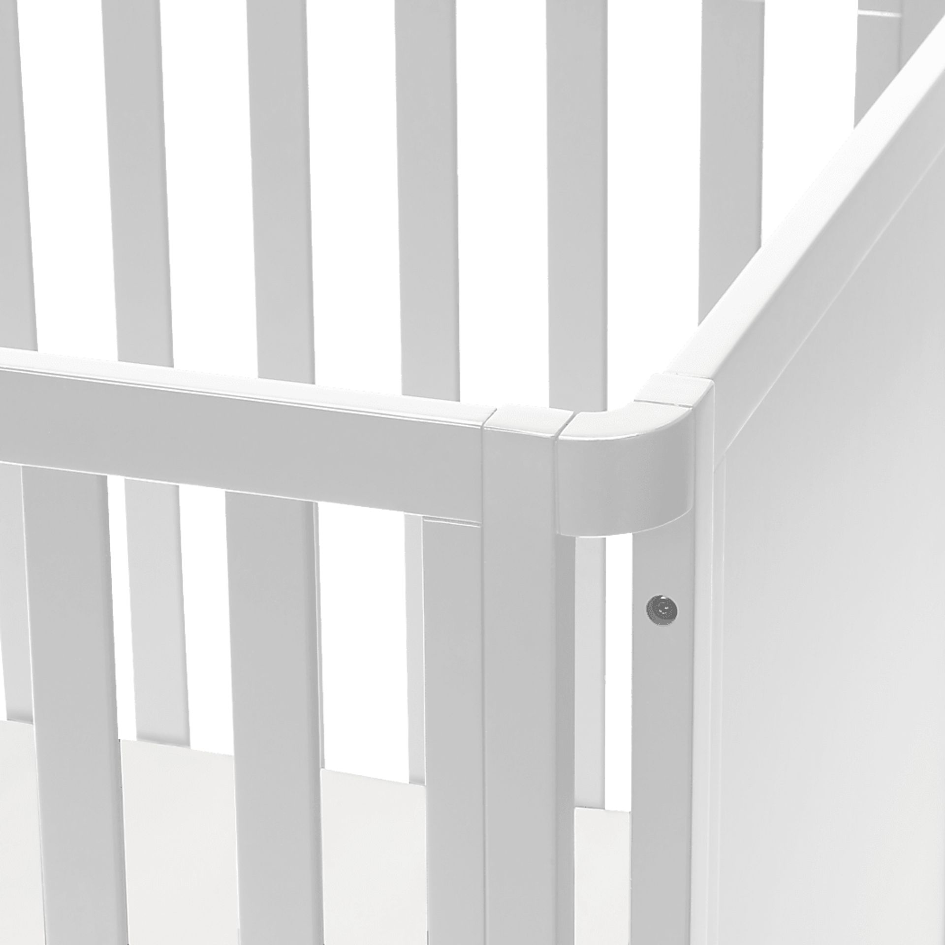 Kids Ivodu White Convertible Crib - Image 7
