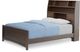 Kids Ivy League 2.0 Walnut 3 Pc Full Bookcase Bed