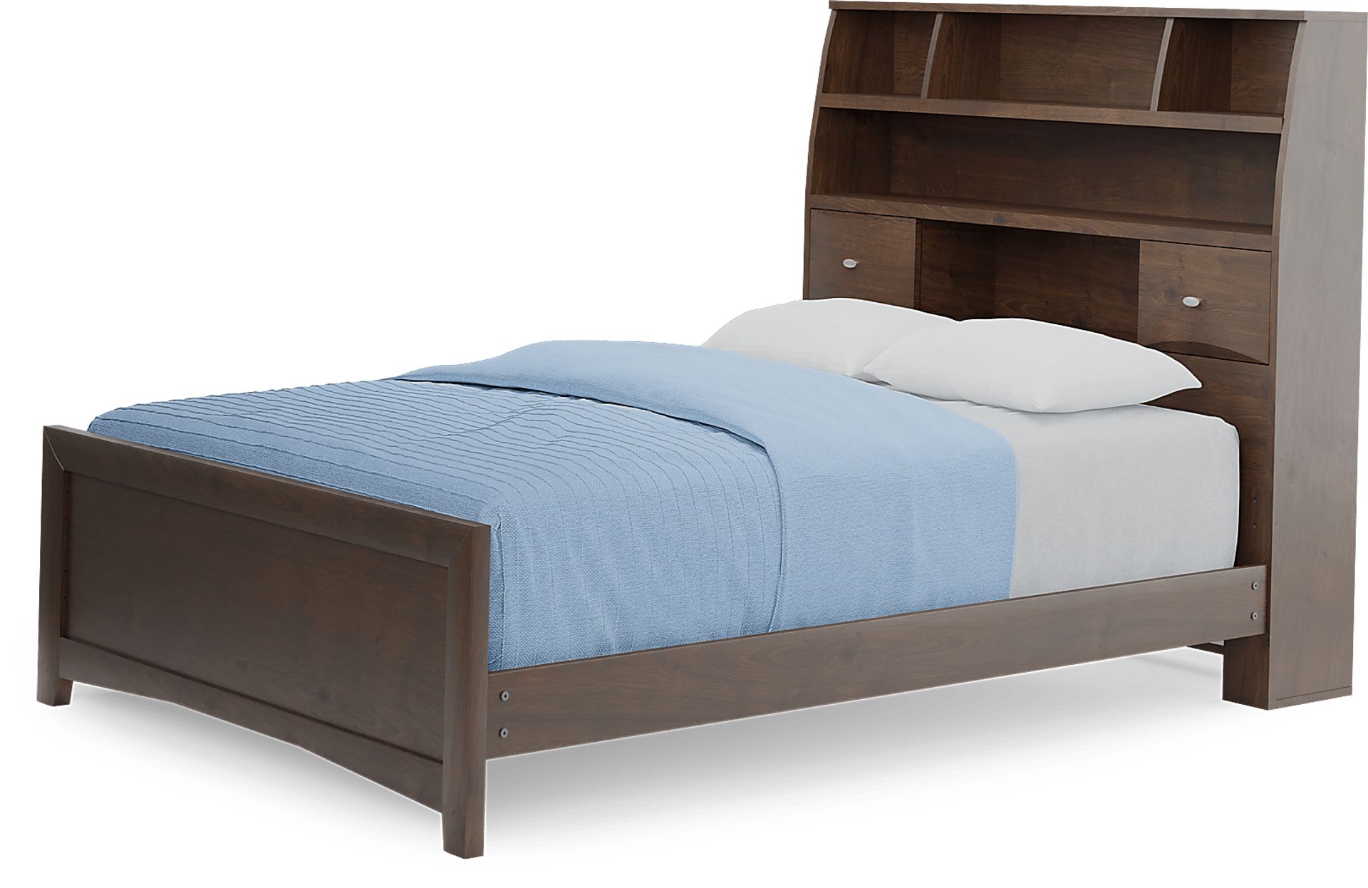 Kids Ivy League 2.0 Walnut Full Bookcase Bedroom - Image 2