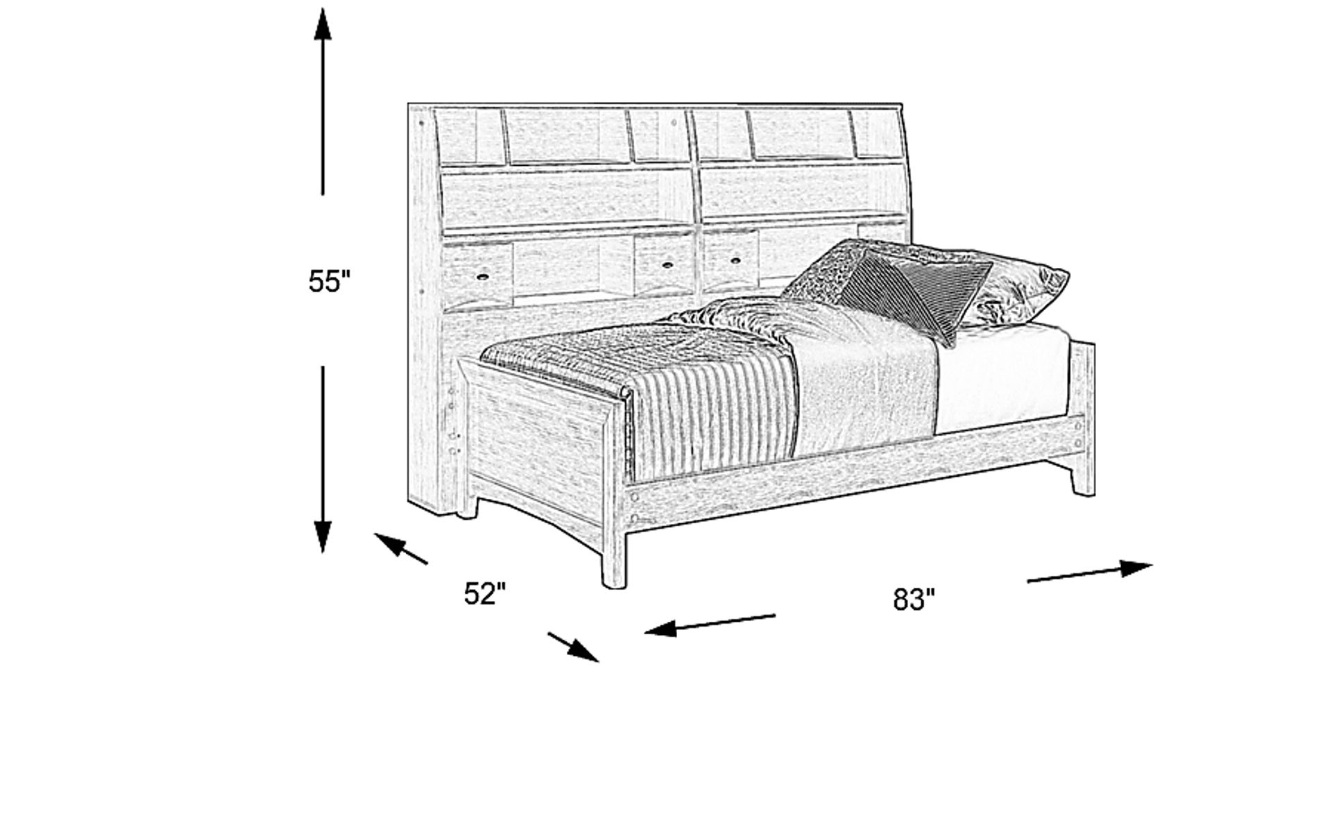 Dimension Image. Please refer to the Dimension Tab on this page for dimension details.