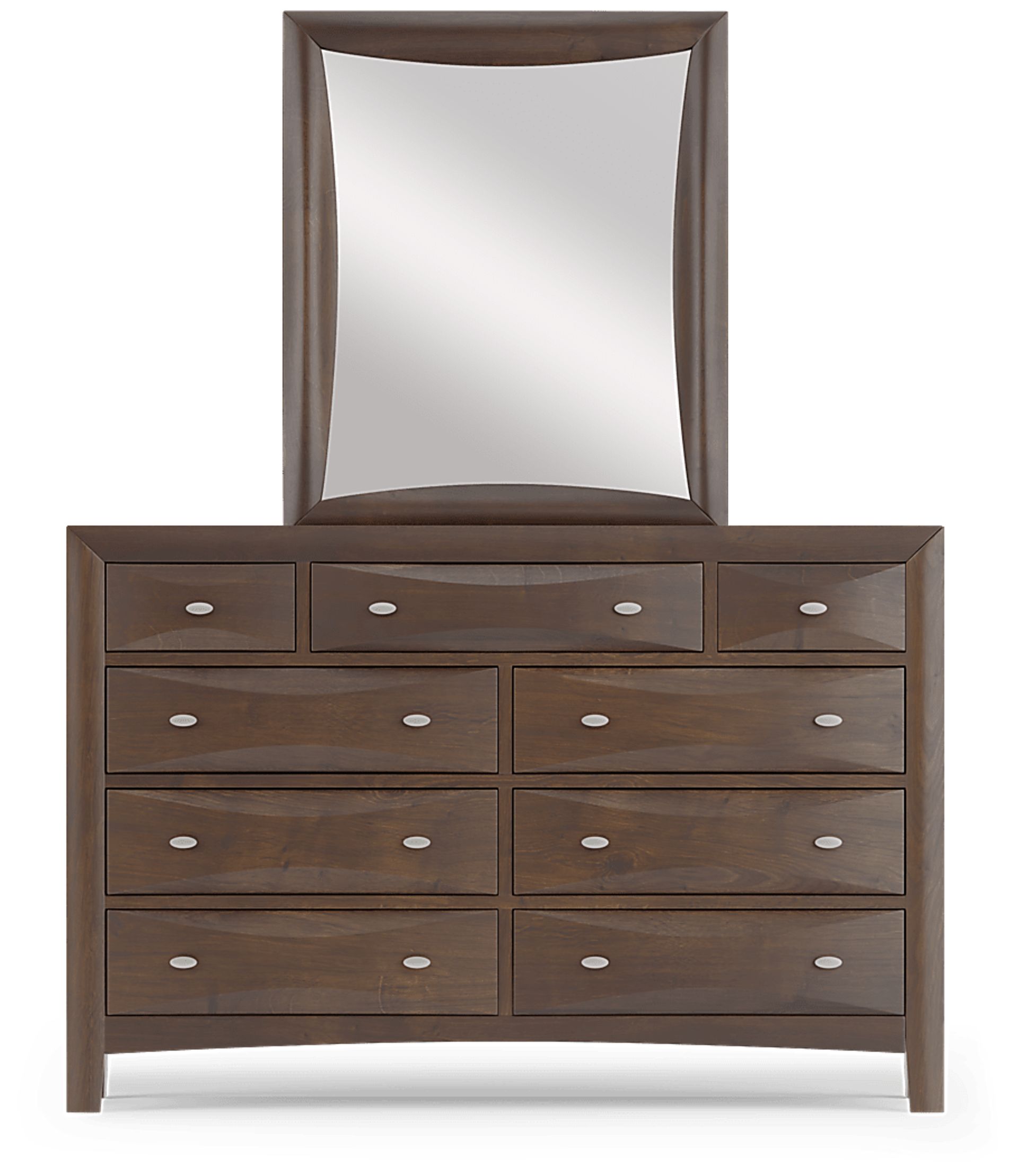 Kids Ivy League 2.0 Walnut Dresser & Mirror Set - Image 2