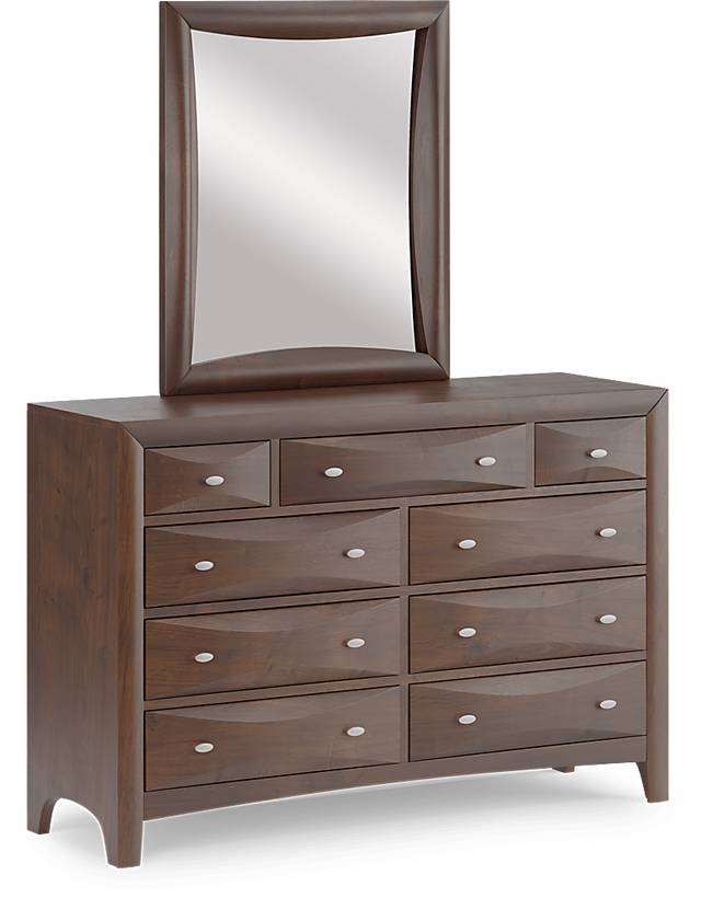 Kids Ivy League 2.0 Walnut Dresser & Mirror Set - Thumbnail - Image 1