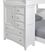 Kids Ivy League 2.0 White Twin/Full Step Bunk with Chest & Desk Attachment