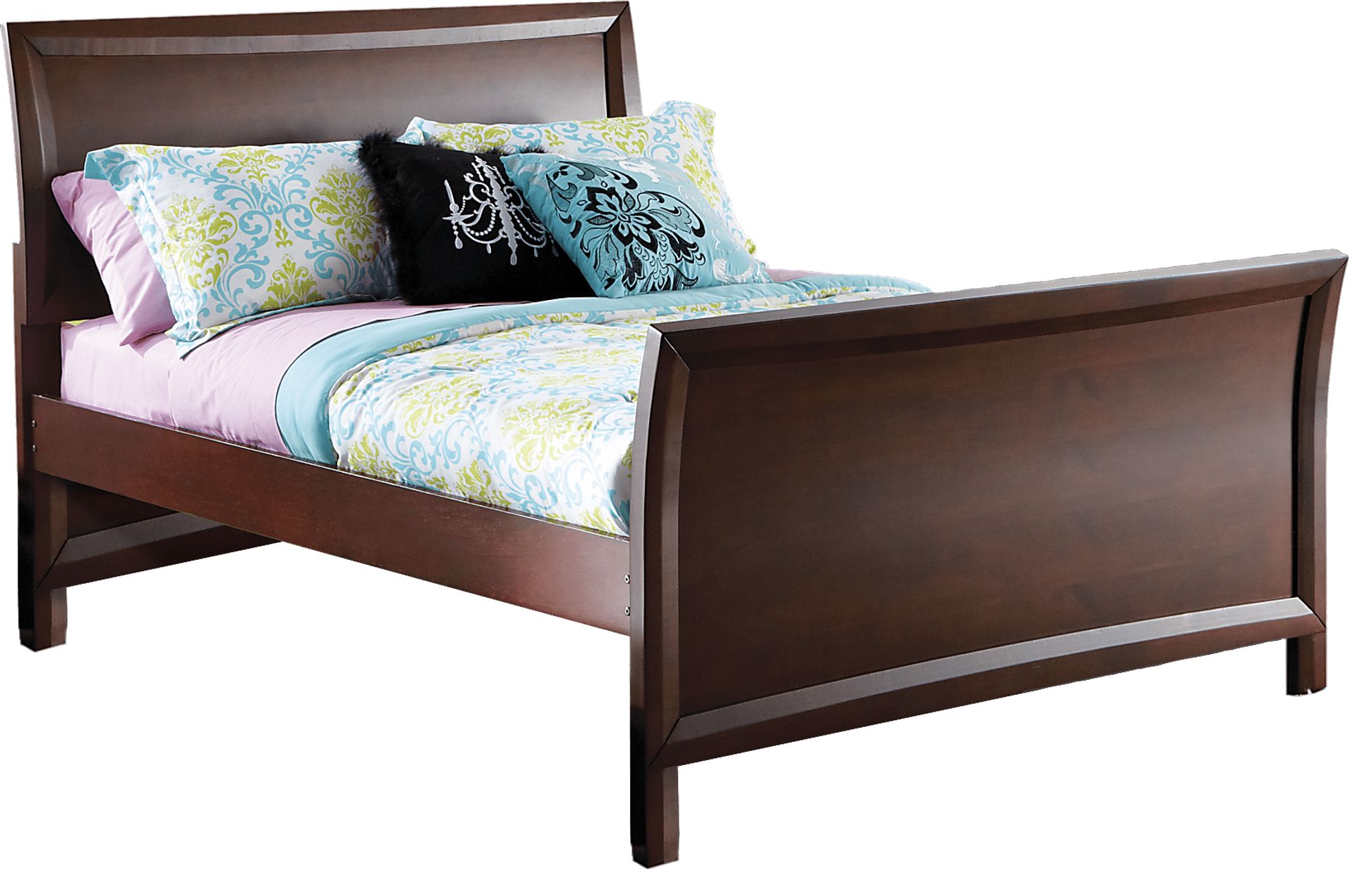 Kids Ivy League Cherry 6 Pc Full Sleigh Bedroom - Image 2
