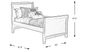 Kids Ivy League Cherry 3 Pc Twin Sleigh Bed