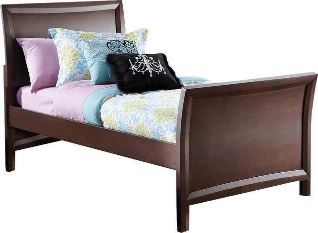 Kids Ivy League Cherry 5 Pc Twin Sleigh Bedroom - Thumbnail - Image 2
