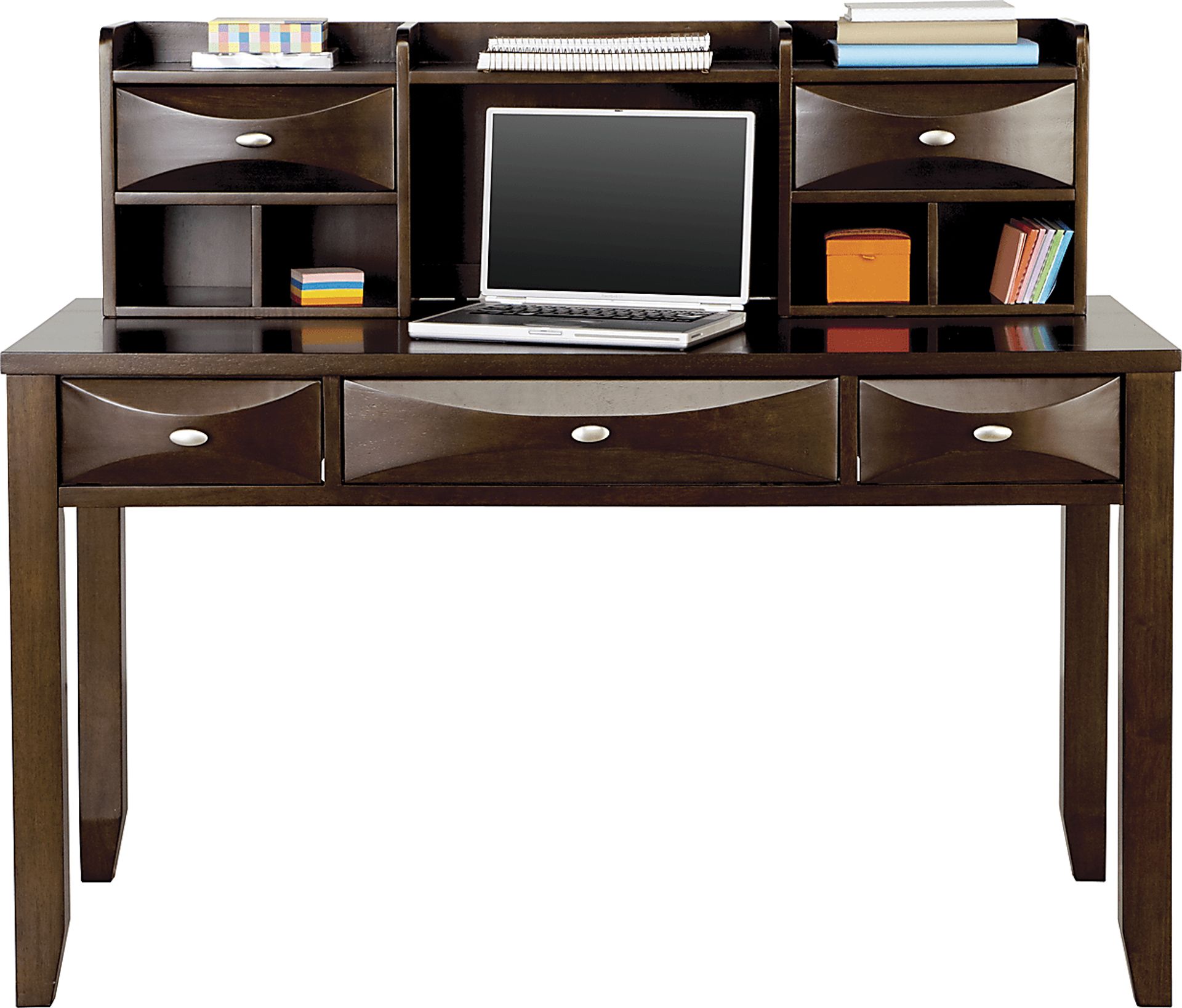Kids Ivy League Cherry Desk and Hutch - Image 1