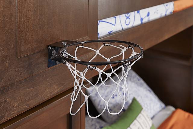 Kids Ivy League Walnut Basketball Hoop - Thumbnail - Image 2