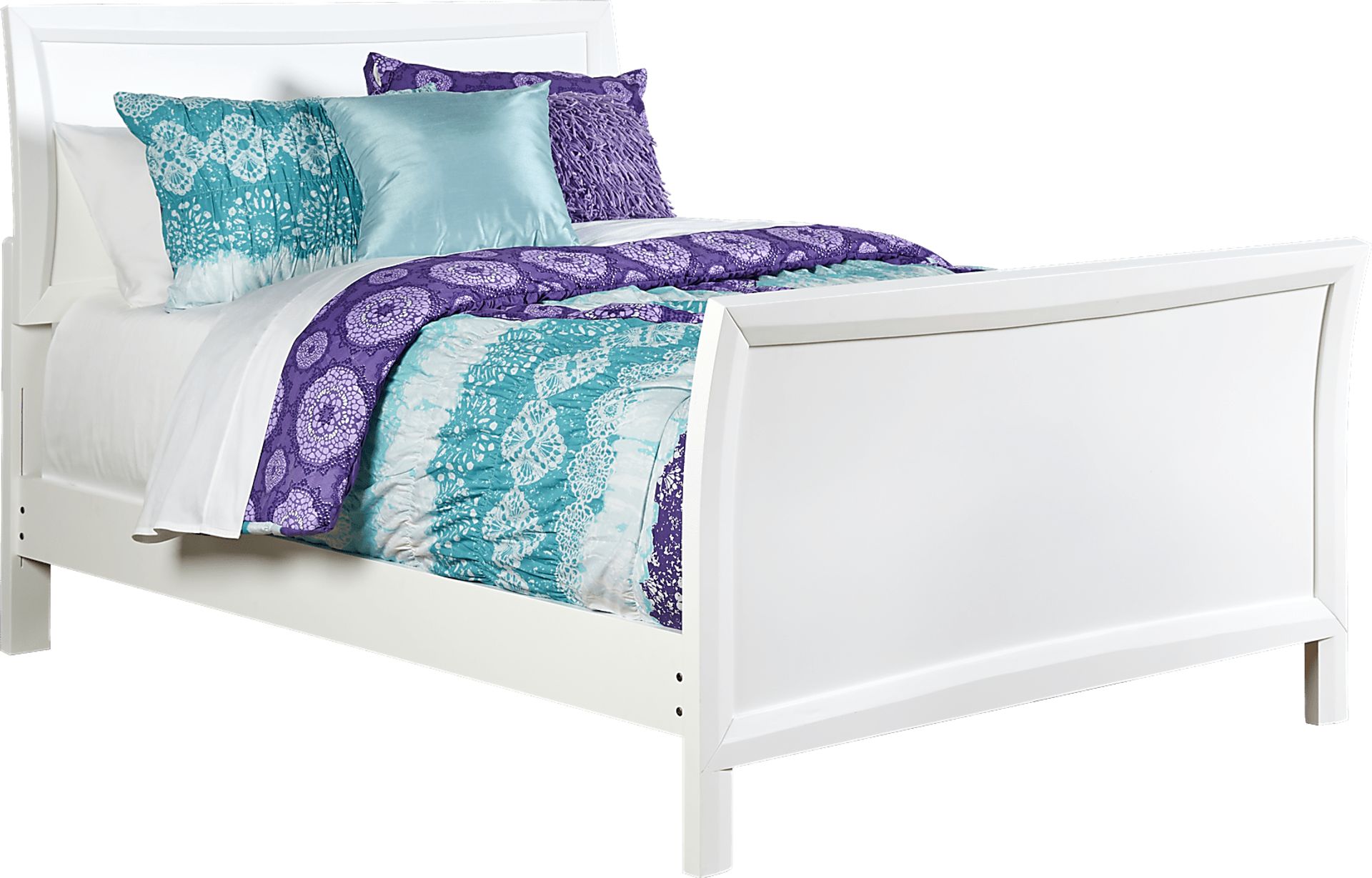 Kids Ivy League White 6 Pc Full Sleigh Bedroom - Image 2