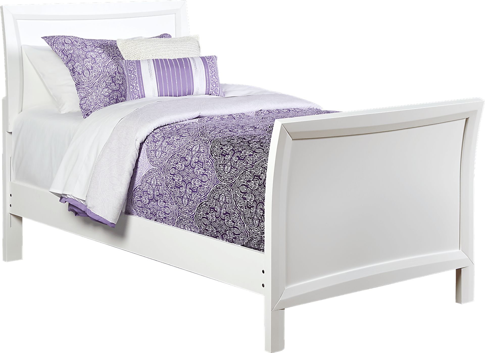 Kids Ivy League White 5 Pc Twin Sleigh Bedroom - Image 2