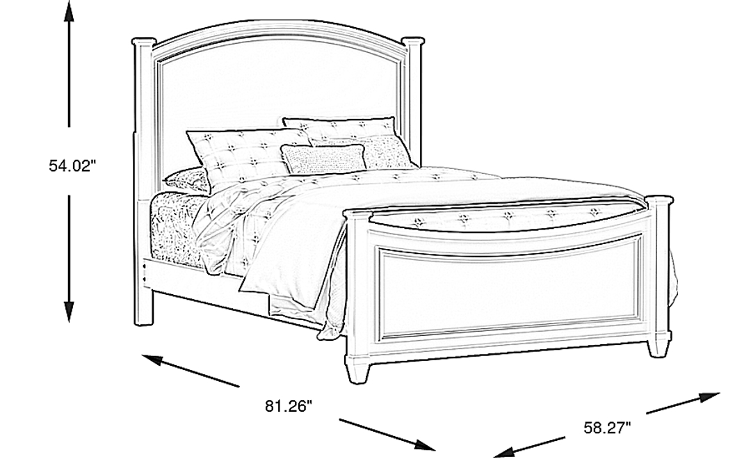 Kids Jaclyn Lane Black Full Panel Bed