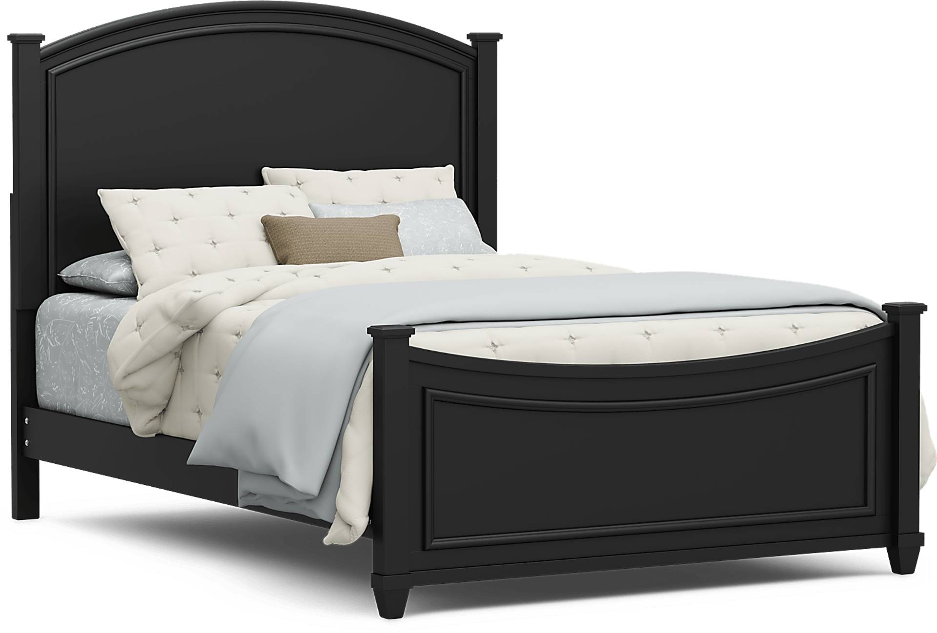 black full bed