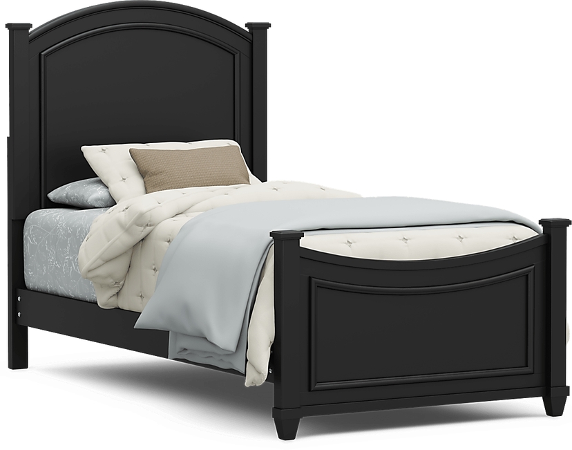 Kids Jaclyn Lane Black Twin Panel Bed