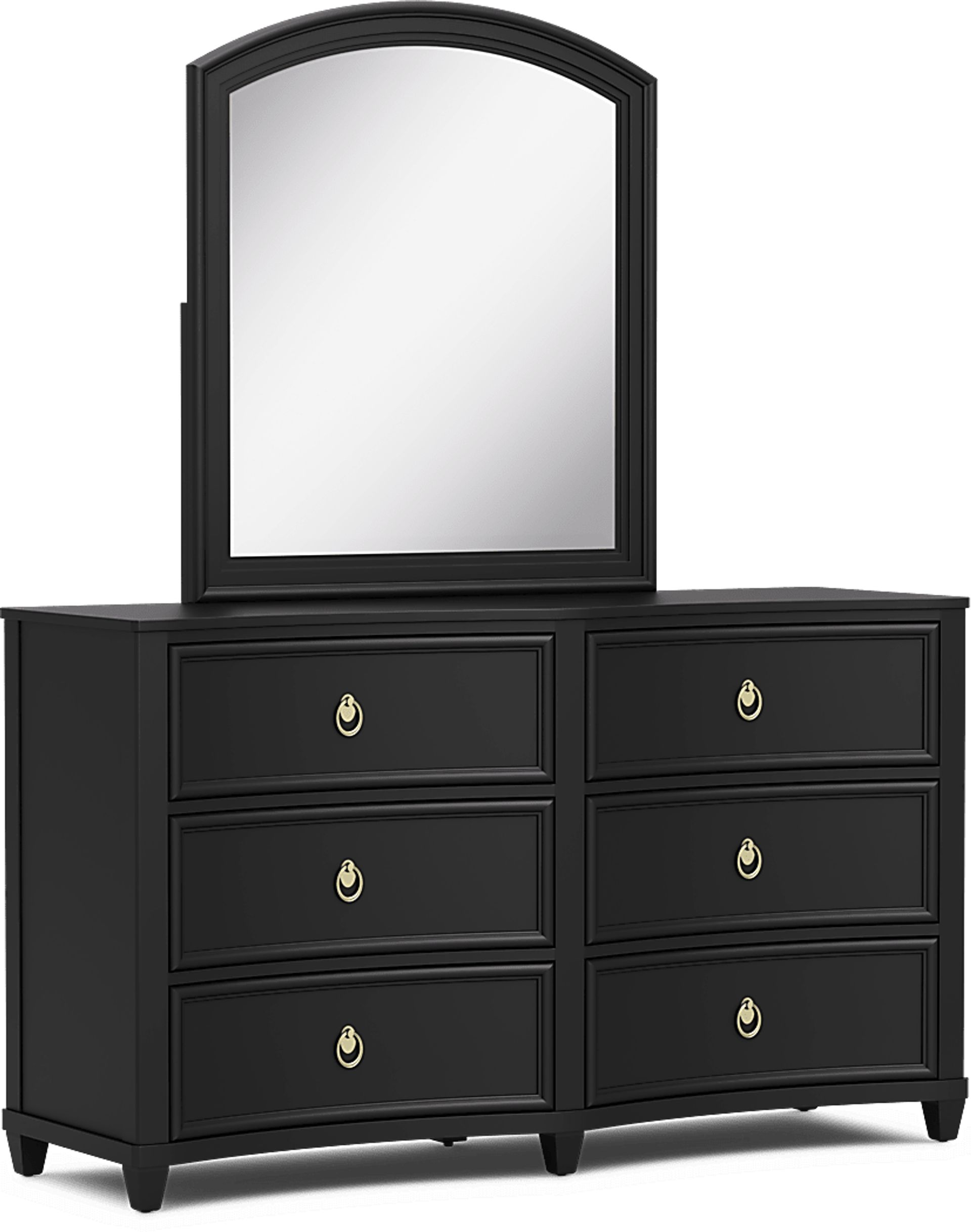 Kids Jaclyn Lane Black Dresser and Mirror - Image 2