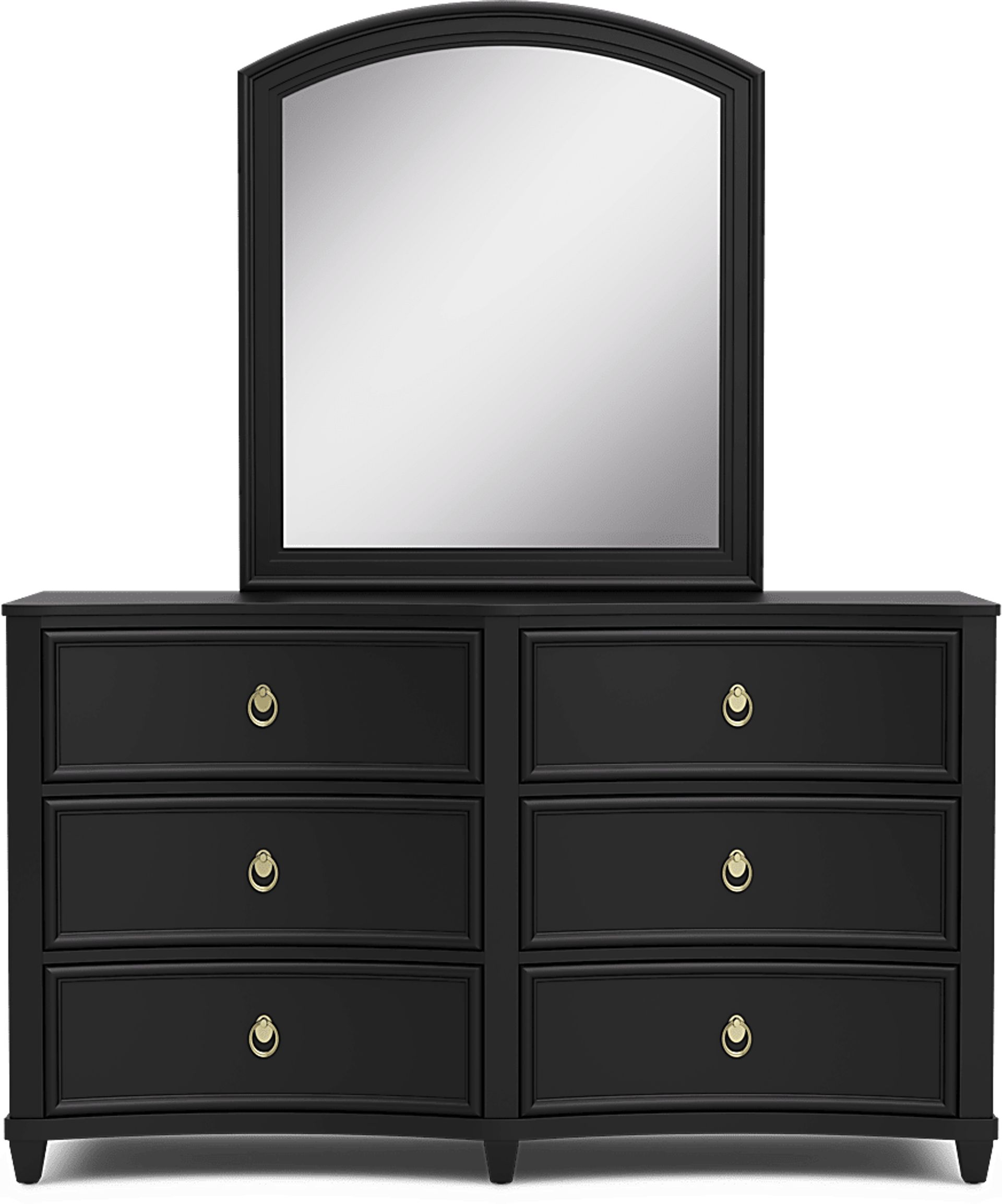 Kids Jaclyn Lane Black Dresser and Mirror - Image 1