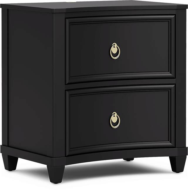 Kids Jaclyn Lane Black Nightstand - Thumbnail - Image 2