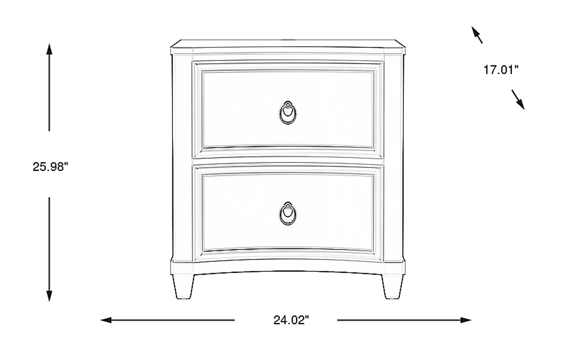 Dimension Image. Please refer to the Dimension Tab on this page for dimension details.