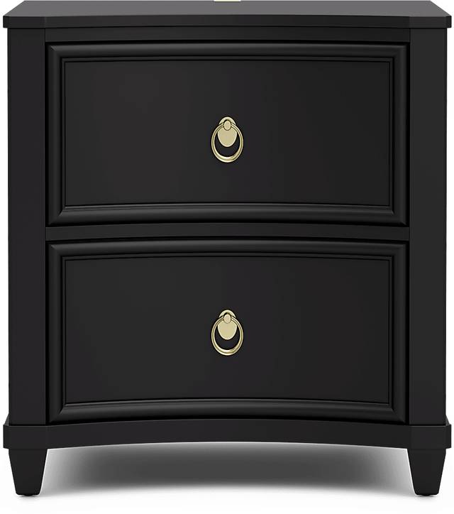 Kids Jaclyn Lane Black Nightstand - Thumbnail - Image 1