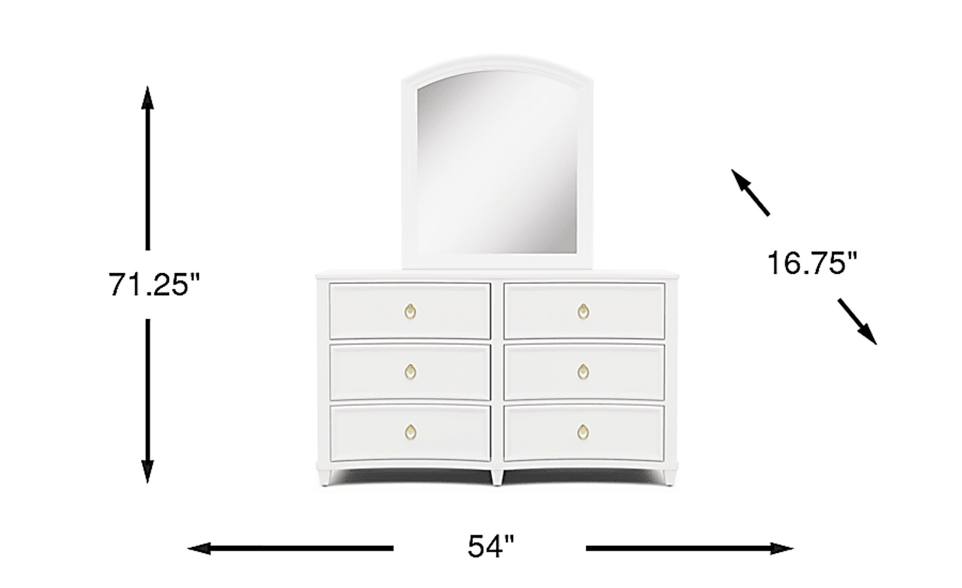 Dimension Image. Please refer to the Dimension Tab on this page for dimension details.