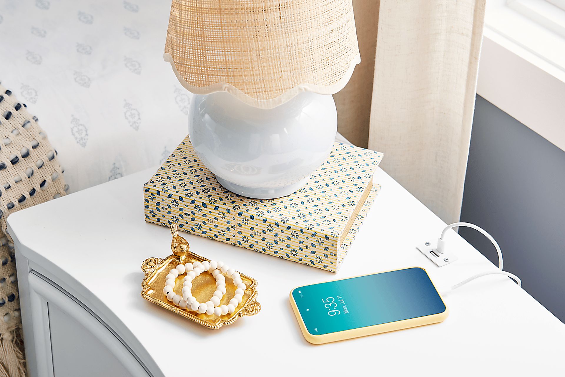 Kids Jaclyn Lane White Nightstand - Image 3