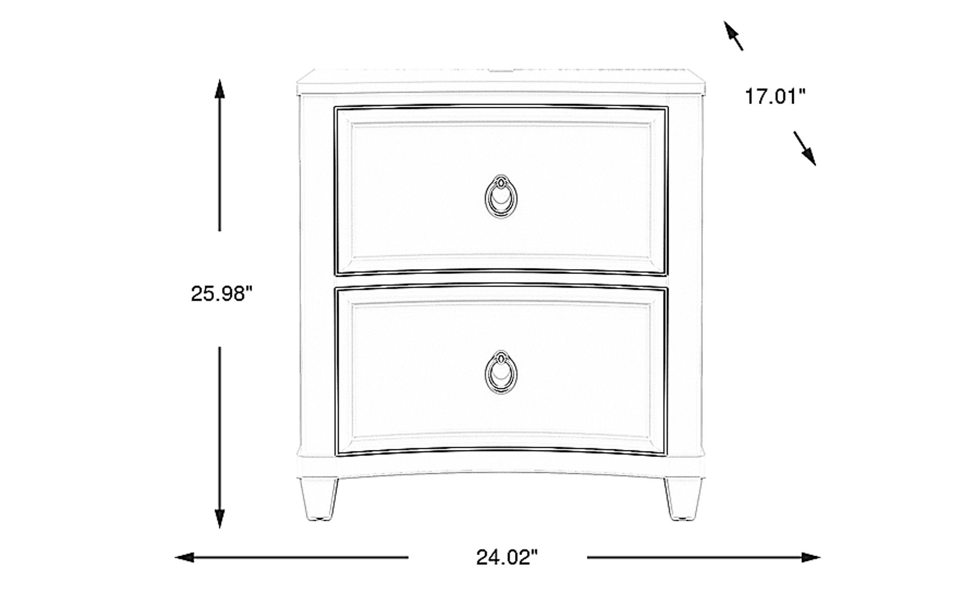 Dimension Image. Please refer to the Dimension Tab on this page for dimension details.