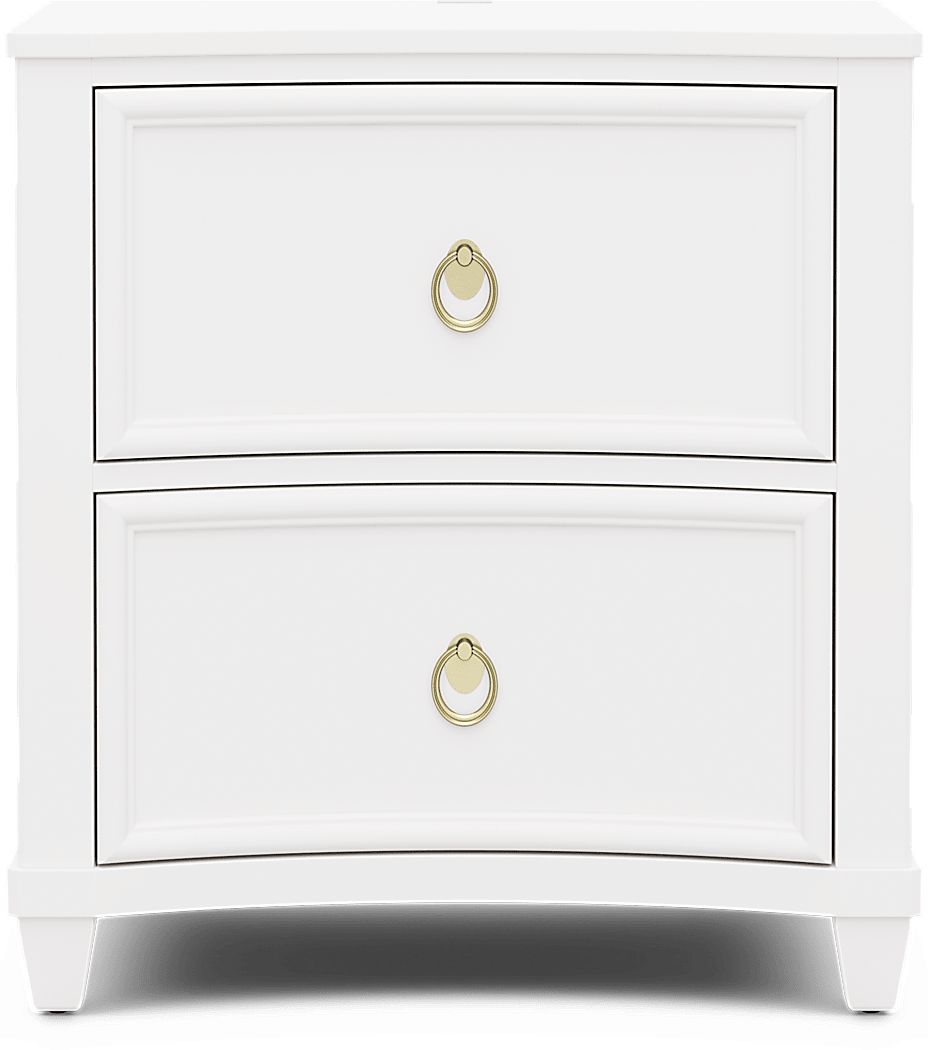 Kids Jaclyn Lane White Nightstand
