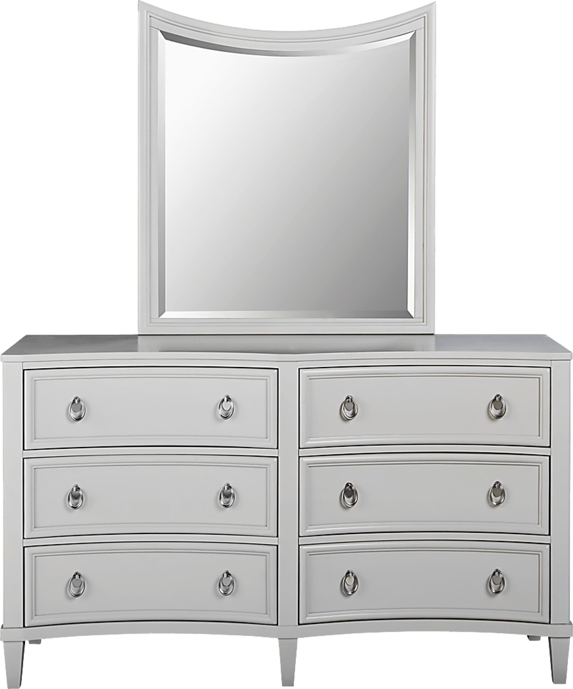 Kids Jaclyn Place Gray Dresser Mirror Set - Image 1
