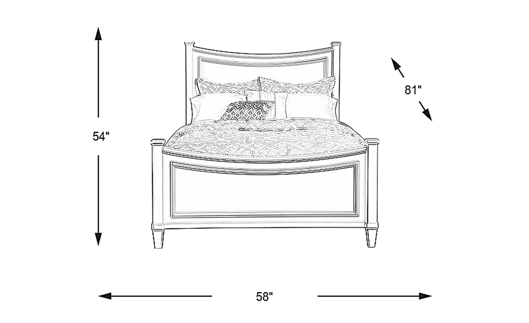 Kids Jaclyn Place Ivory 3 Pc Full Bed
