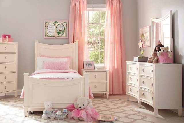 Kids Jaclyn Place Ivory 4 Pc Twin Bedroom - Thumbnail - Image 1