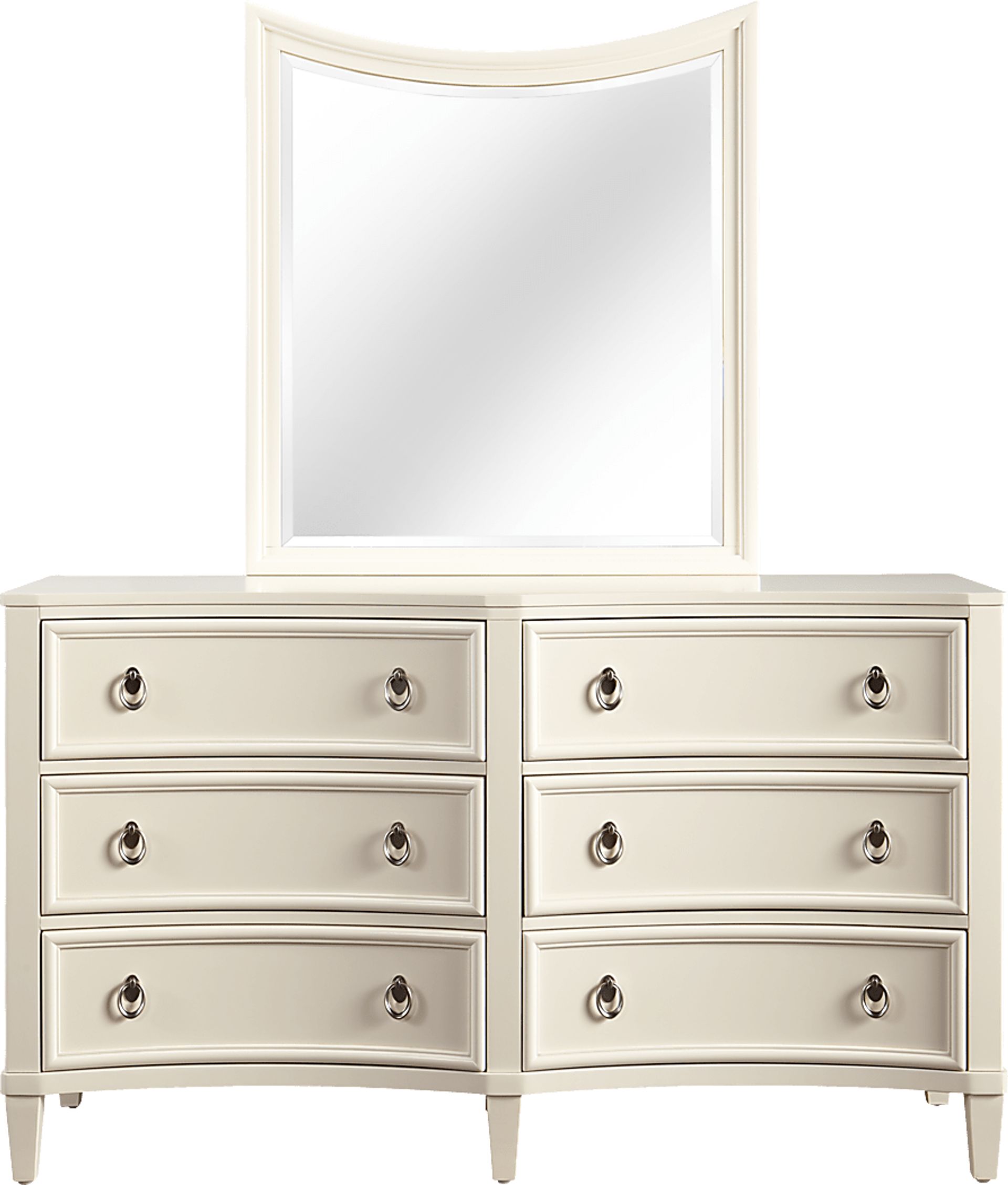 Kids Jaclyn Place Ivory Dresser Mirror Set - Image 1