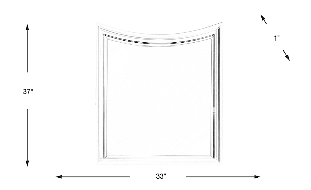 Kids Jaclyn Place Ivory Mirror