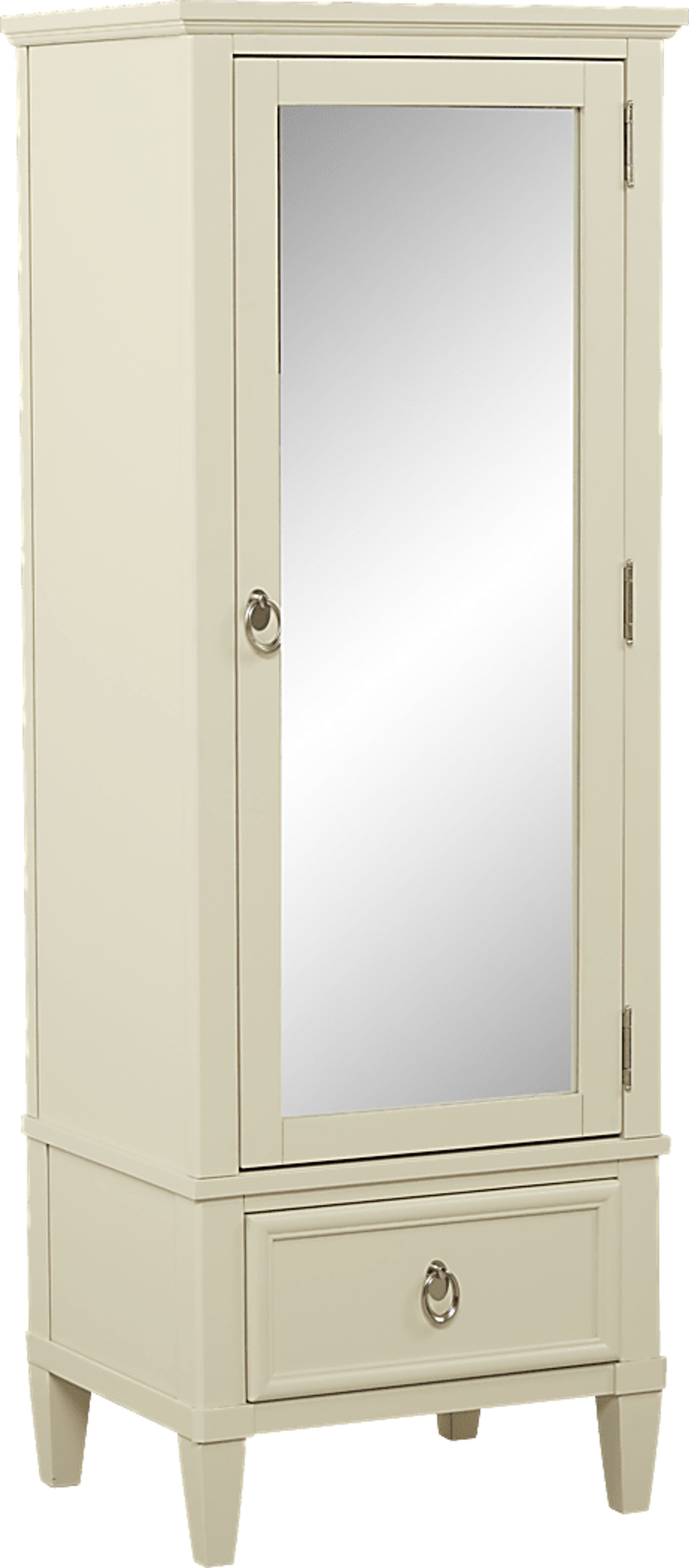 Kids Jaclyn Place Ivory Mirrored Door Chest - Image 1
