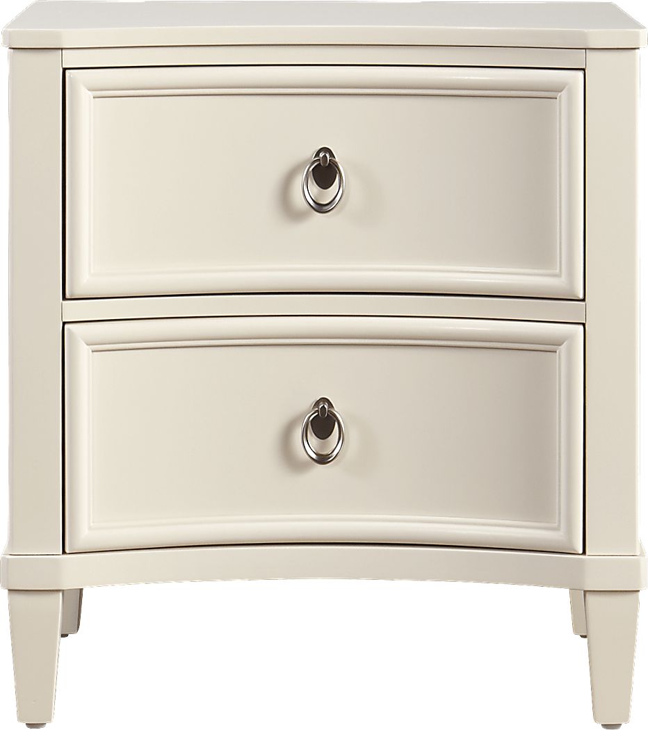 Jaclyn Place Ivory Light Wood,White Nightstand | Rooms to Go