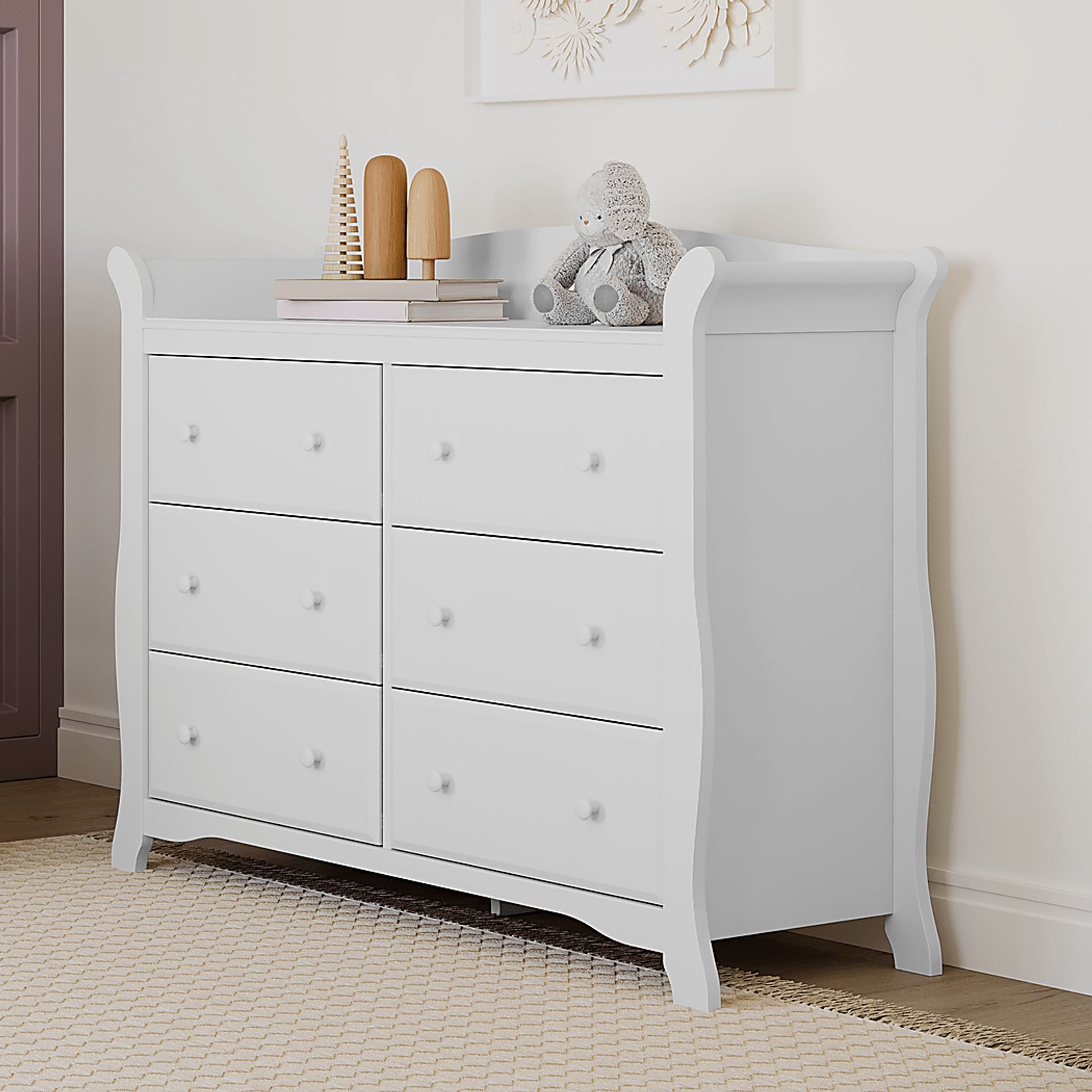 Kids Jaice White 6 Drawer Dresser - Image 2