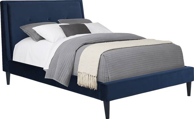 Kids Jaidyn Blue 3 Pc Full Upholstered Bed - Thumbnail - Image 1