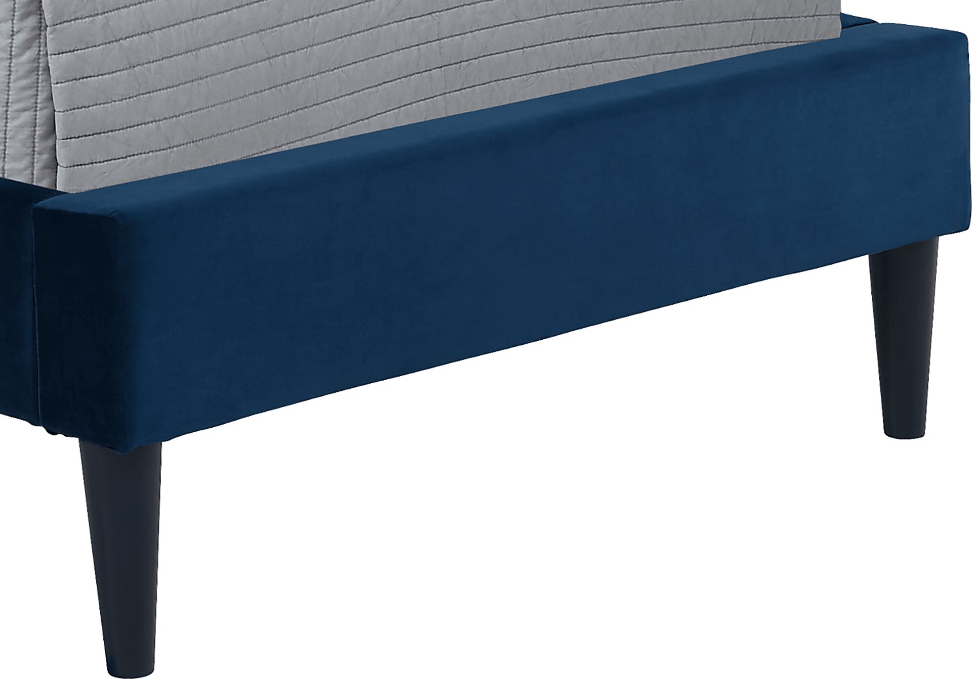 Kids Ivy League 2.0 Walnut Bedroom with Jaidyn Blue Twin Upholstered Bed - Image 5