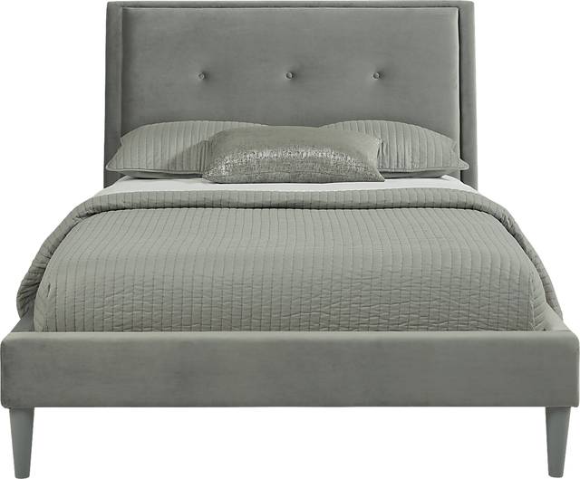 Kids Ivy League 2.0 Walnut Bedroom with Jaidyn Gray Full Upholstered Bed - Thumbnail - Image 3