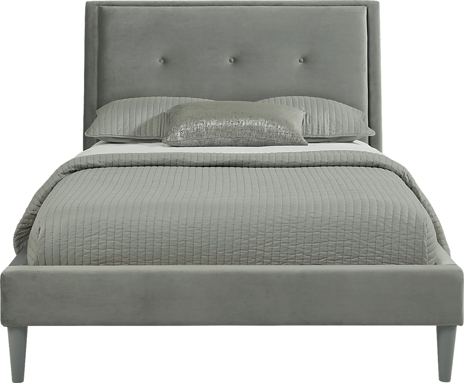 Kids Springtown Gray Wash 5 Pc Bedroom with Jaidyn Gray Full Upholstered Bed - Image 3