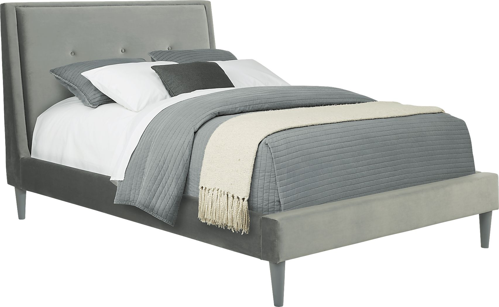 Kids Jaidyn Gray 3 Pc Full Upholstered Bed Rooms To Go